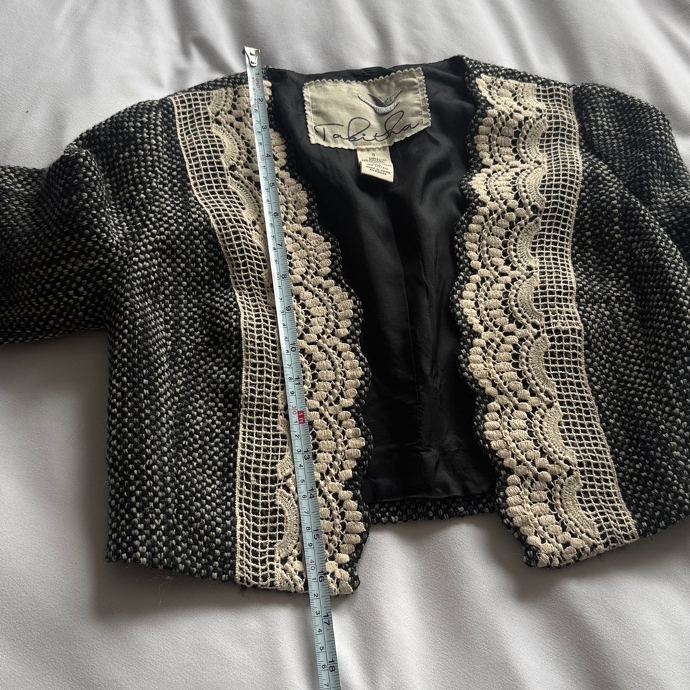 Anthropologie Tabitha Tweed Lace Jacket - Women - Size 0 - Picture 8 of 8